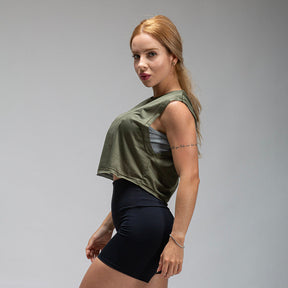 Cropped Dry Fit Middle Lupus Verde Uva