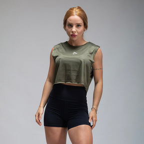 Cropped Dry Fit Middle Lupus Verde Uva