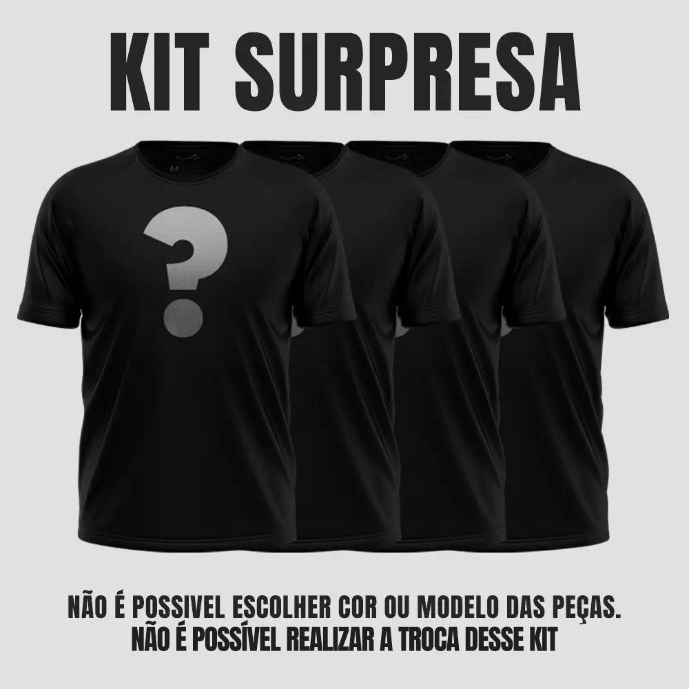 Kit 4 Camisetas Surpresa