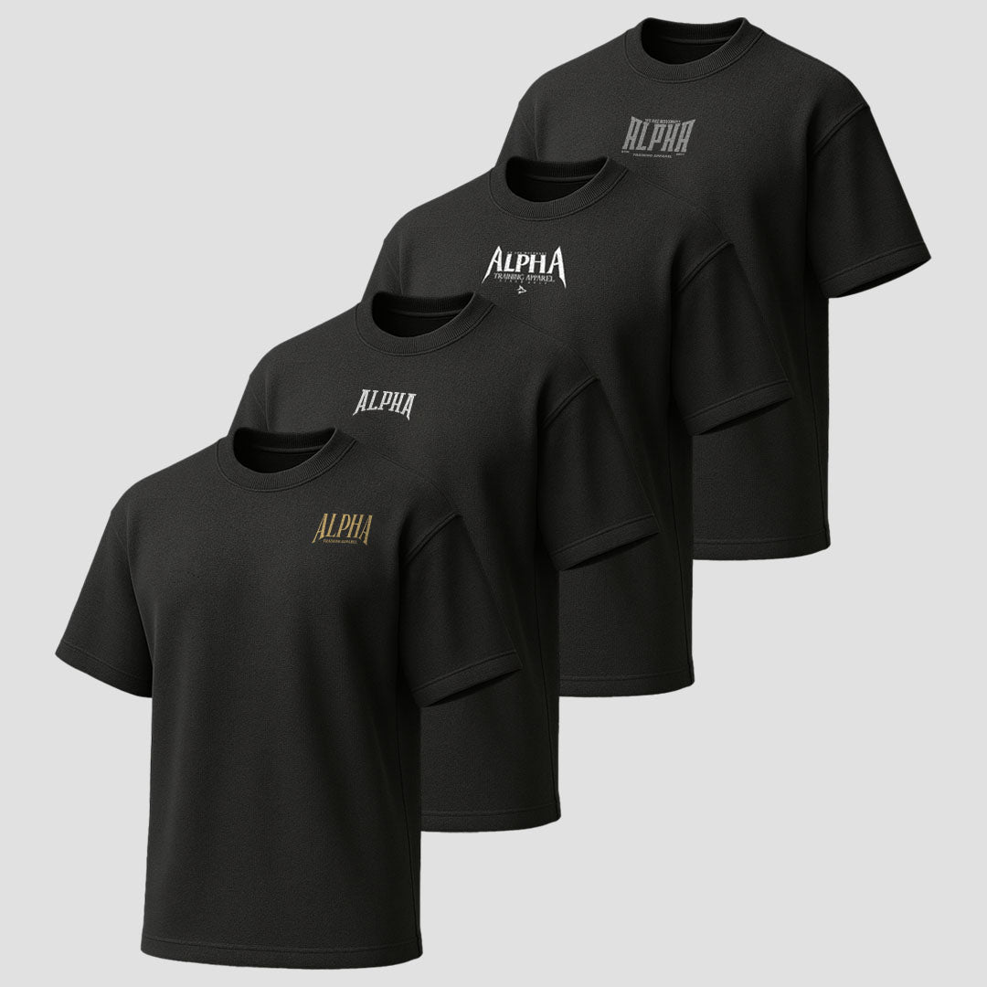 Kit 02 - 4 Oversized All Black