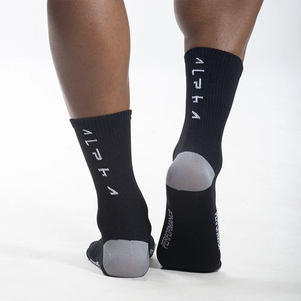 Meia Performance Alpha - Preto