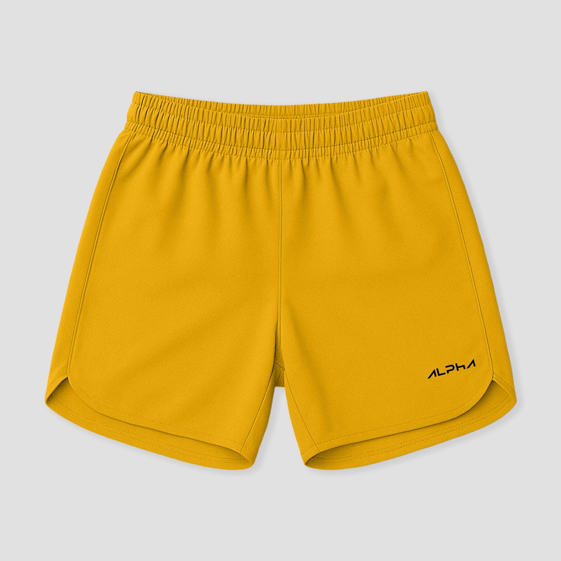 Short Corrida Masculino Dry Fit - Amarelo Ouro